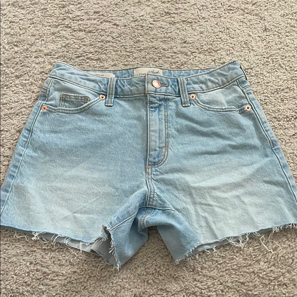 Women's Light Blue Denim Shorts